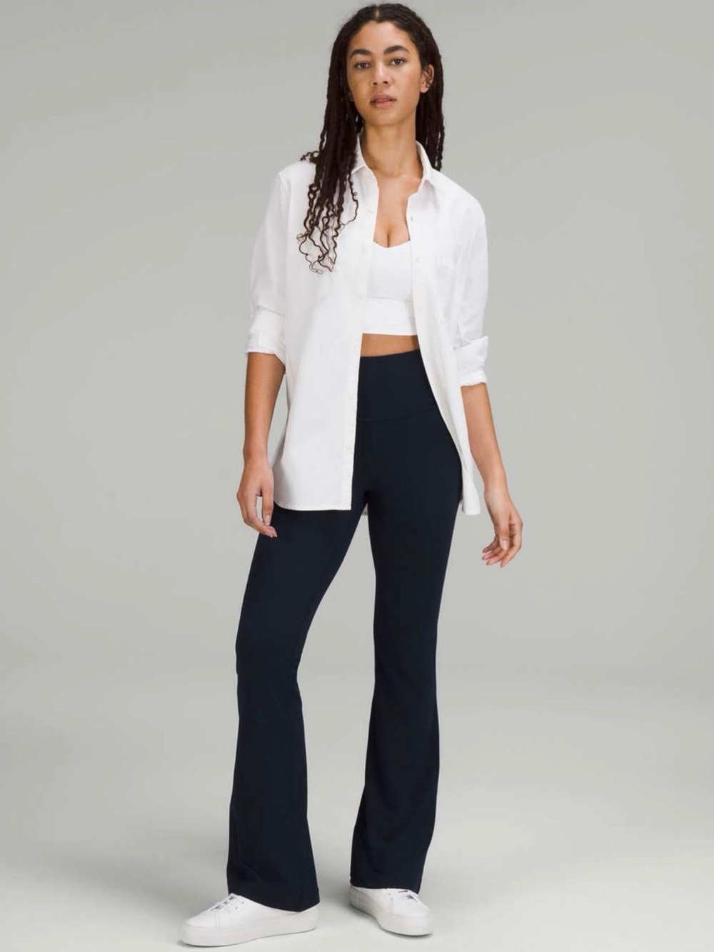 Lululemon Groove Super-High-Rise Flared Pant *Nulu True Navy W5FG2S